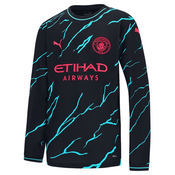 Tailandia Camiseta Manchester City Replica Segunda Ropa ML 2023/24